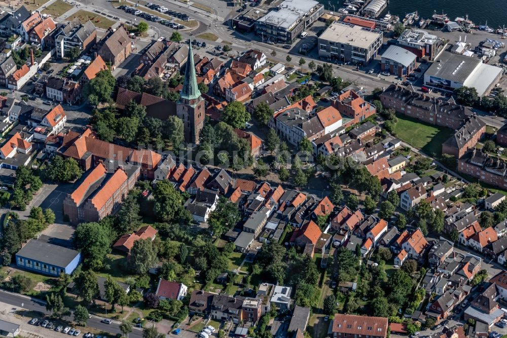 Luftbild Travemünde - Stadtansicht vom Innenstadtbereich in Travemünde im Bundesland Schleswig-Holstein, Deutschland