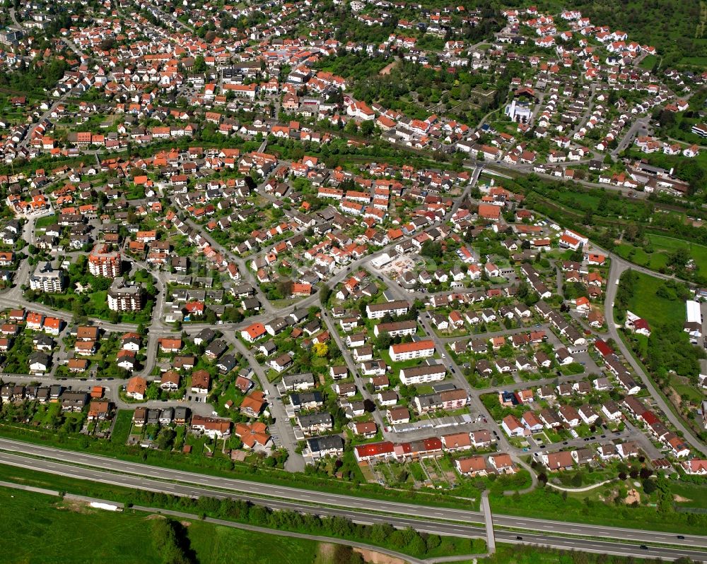 Luftaufnahme Walkersbach - Stadtansicht vom Innenstadtbereich in Walkersbach im Bundesland Baden-Württemberg, Deutschland