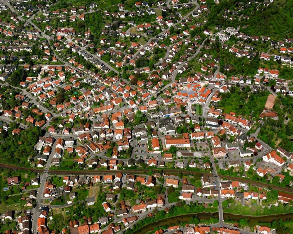 Luftbild Walkersbach - Stadtansicht vom Innenstadtbereich in Walkersbach im Bundesland Baden-Württemberg, Deutschland