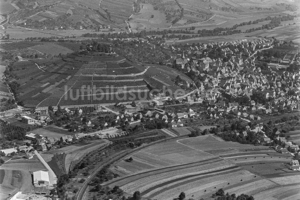 Luftaufnahme Weinsberg - Stadtansicht vom Innenstadtbereich in Weinsberg im Bundesland Baden-Württemberg, Deutschland