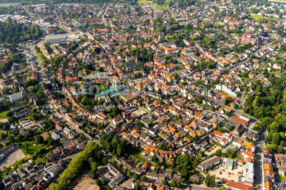 Luftbild Werl - Stadtansicht vom Innenstadtbereich in Werl im Bundesland Nordrhein-Westfalen, Deutschland