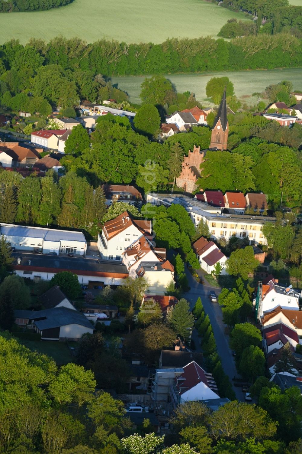 Luftbild Werneuchen - Stadtansicht vom Innenstadtbereich in Werneuchen im Bundesland Brandenburg, Deutschland