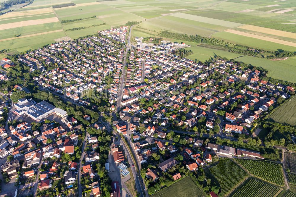 Luftbild Westhofen - Stadtansicht vom Innenstadtbereich in Westhofen im Bundesland Rheinland-Pfalz, Deutschland