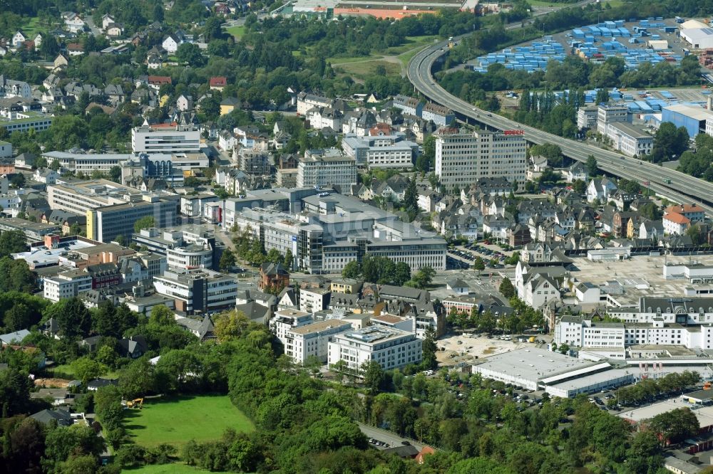 Luftaufnahme Wetzlar - Stadtansicht vom Innenstadtbereich in Wetzlar im Bundesland Hessen, Deutschland