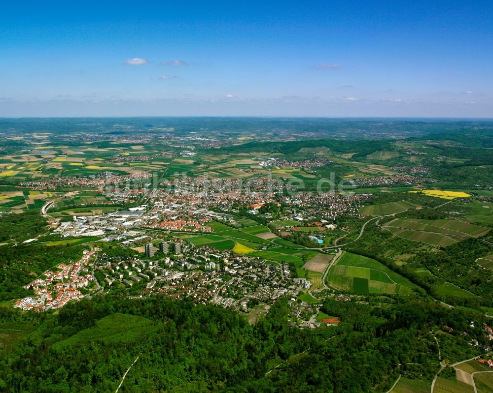 Luftbild Winnenden - Stadtansicht vom Innenstadtbereich in Winnenden im Bundesland Baden-Württemberg, Deutschland