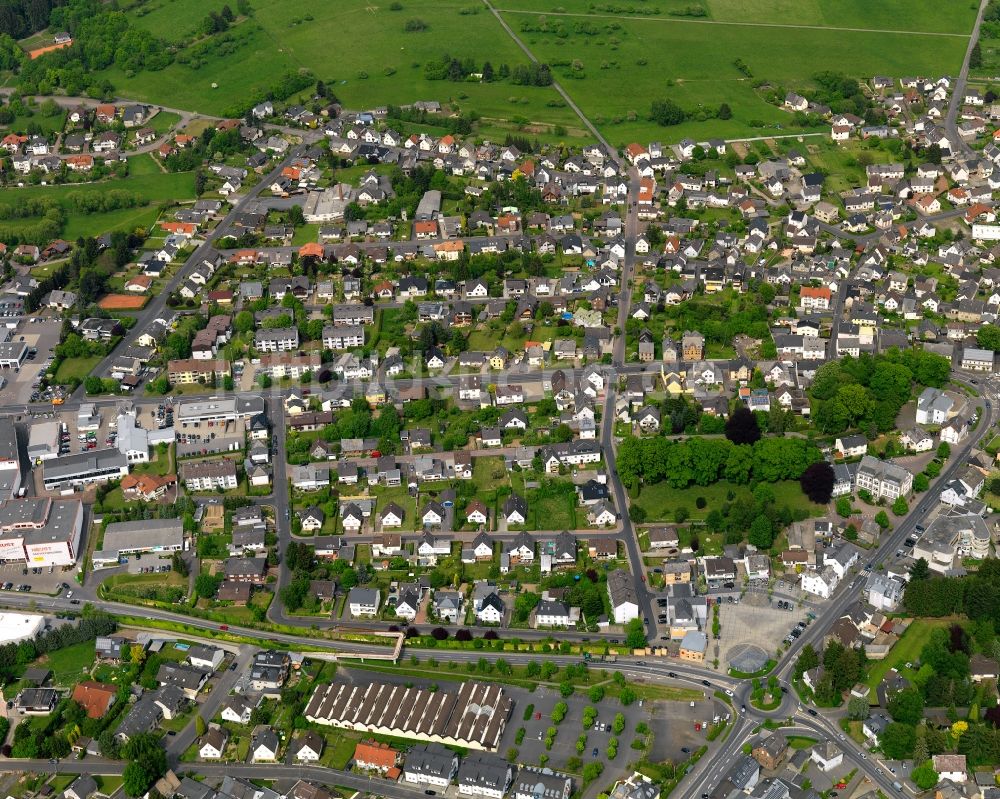 Luftaufnahme Wirges - Stadtansicht vom Innenstadtbereich in Wirges im Bundesland Rheinland-Pfalz