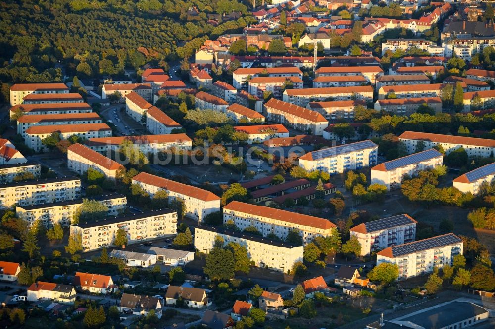 Luftaufnahme Wittenberge - Stadtansicht vom Innenstadtbereich in Wittenberge im Bundesland Brandenburg, Deutschland