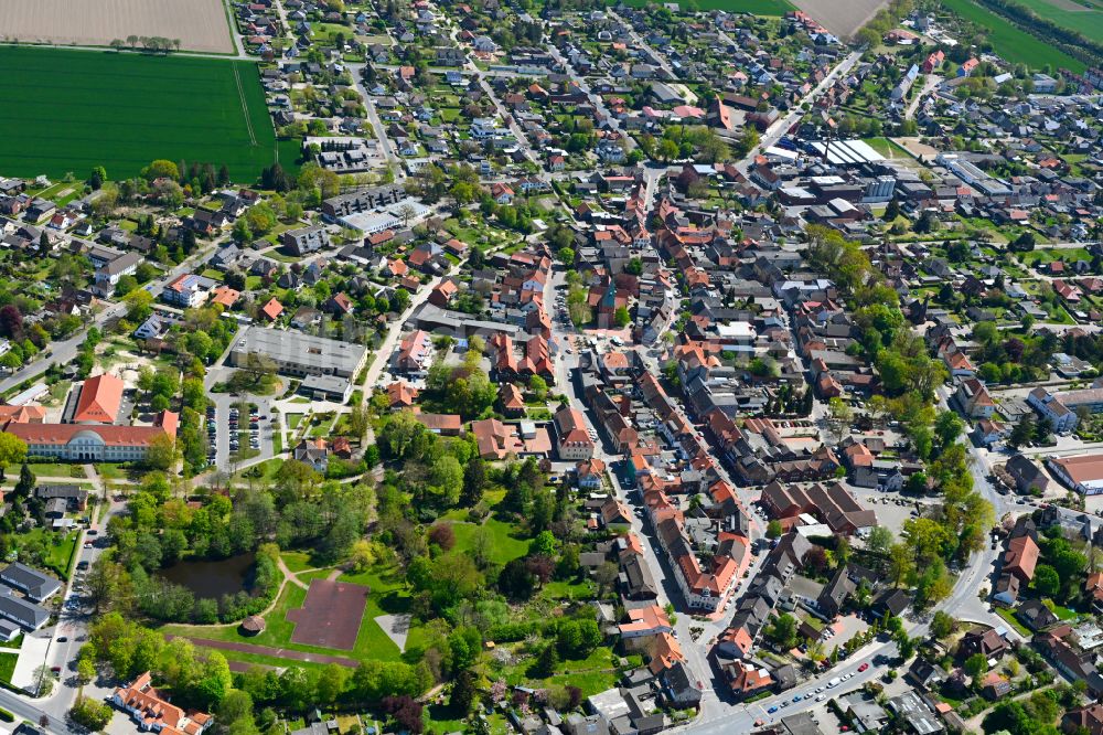 Luftaufnahme Wittingen - Stadtansicht vom Innenstadtbereich in Wittingen im Bundesland Niedersachsen, Deutschland