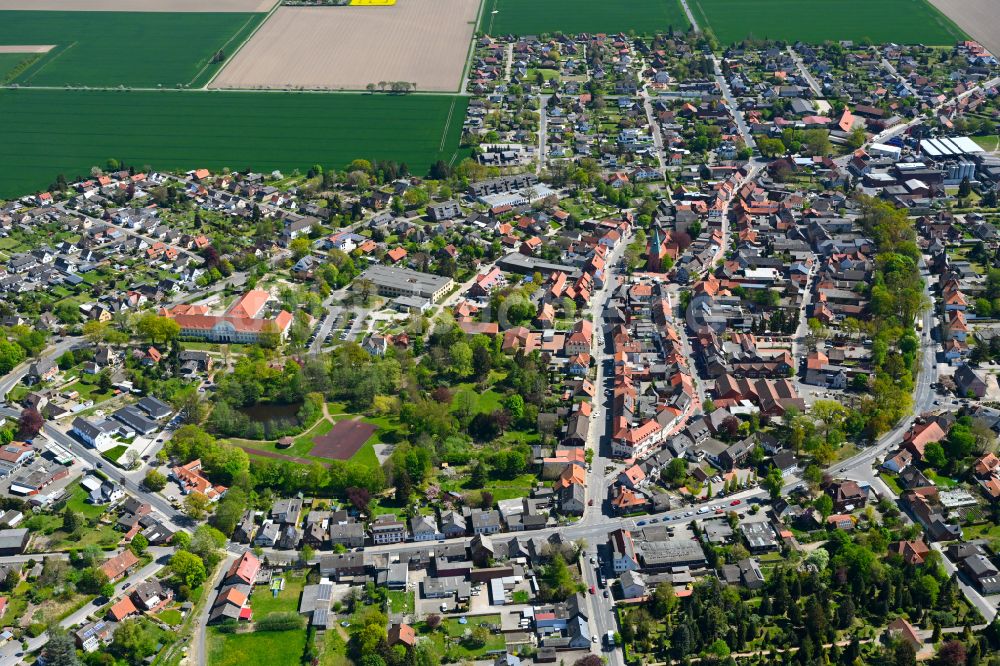 Wittingen von oben - Stadtansicht vom Innenstadtbereich in Wittingen im Bundesland Niedersachsen, Deutschland