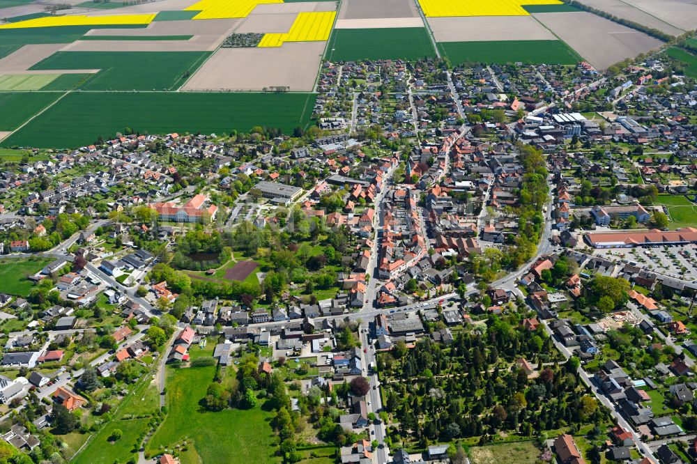 Wittingen aus der Vogelperspektive: Stadtansicht vom Innenstadtbereich in Wittingen im Bundesland Niedersachsen, Deutschland