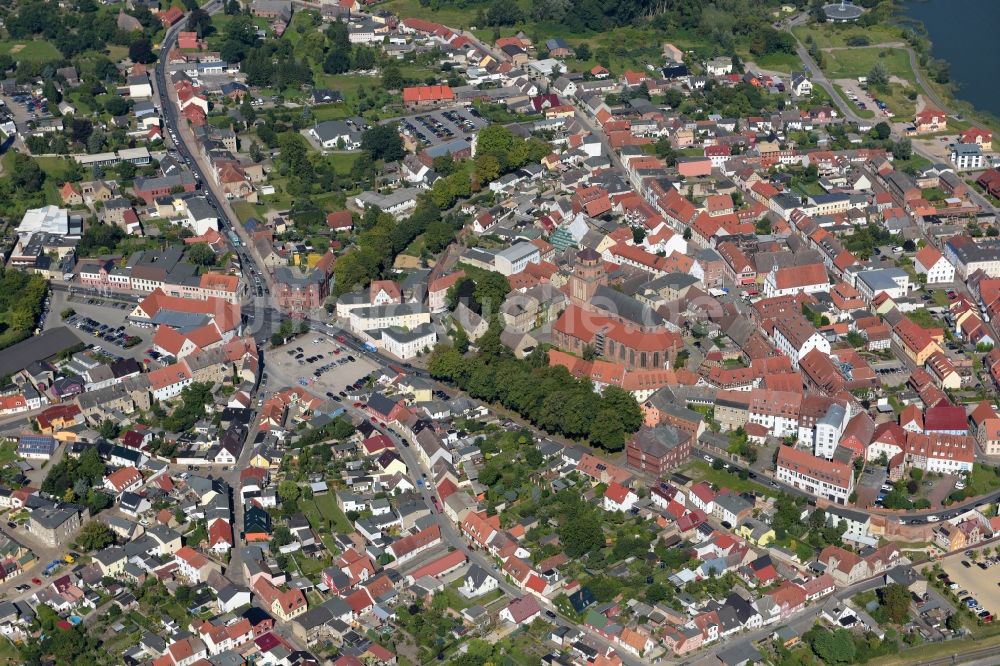 Luftbild Wolgast - Stadtansicht vom Innenstadtbereich in Wolgast im Bundesland Mecklenburg-Vorpommern