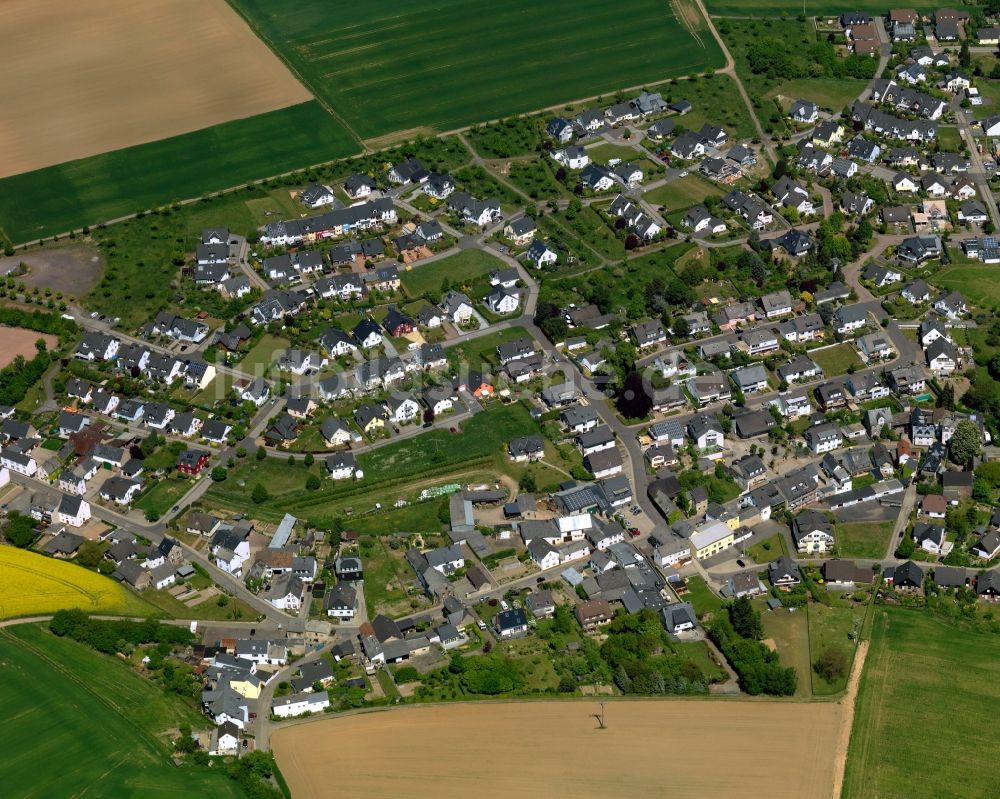 Luftaufnahme Wolken - Stadtansicht vom Innenstadtbereich in Wolken im Bundesland Rheinland-Pfalz