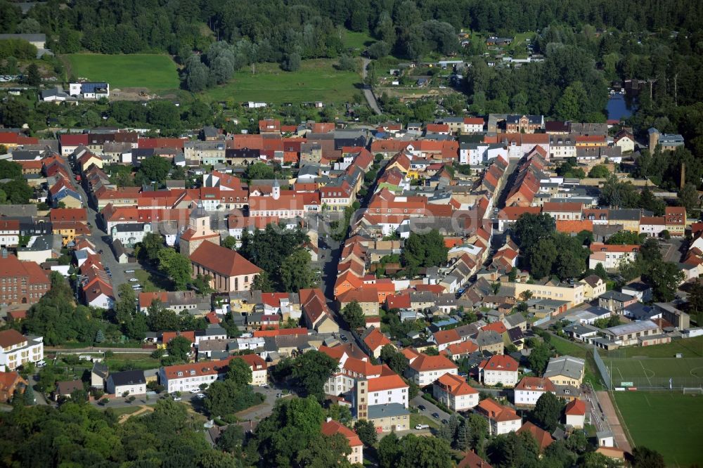 Luftbild Zehdenick - Stadtansicht vom Innenstadtbereich in Zehdenick im Bundesland Brandenburg