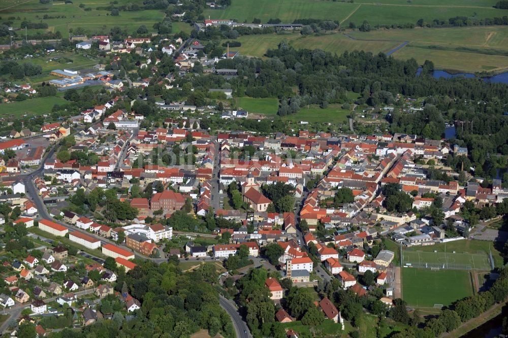 Luftbild Zehdenick - Stadtansicht vom Innenstadtbereich in Zehdenick im Bundesland Brandenburg