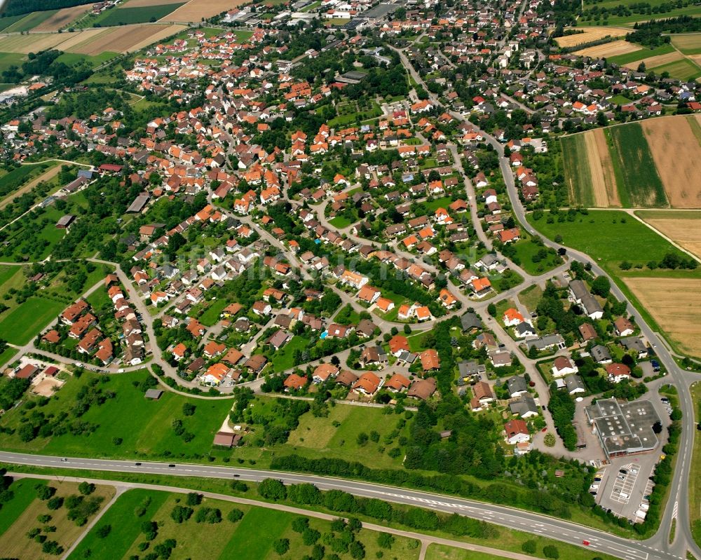 Zell aus der Vogelperspektive: Stadtansicht vom Innenstadtbereich in Zell im Bundesland Baden-Württemberg, Deutschland