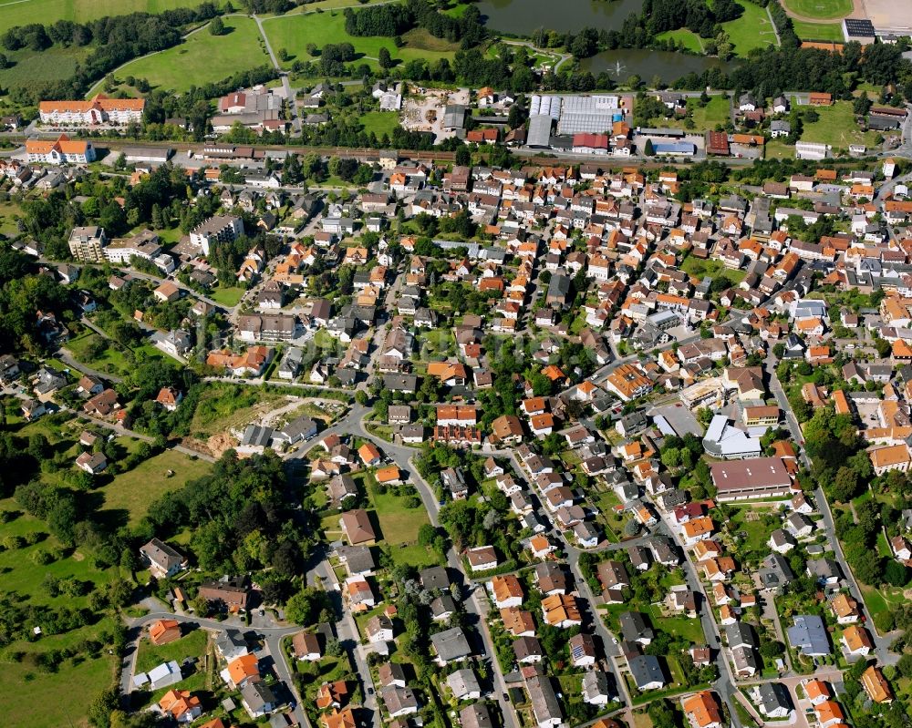 Luftbild Zell - Stadtansicht vom Innenstadtbereich in Zell im Bundesland Hessen, Deutschland