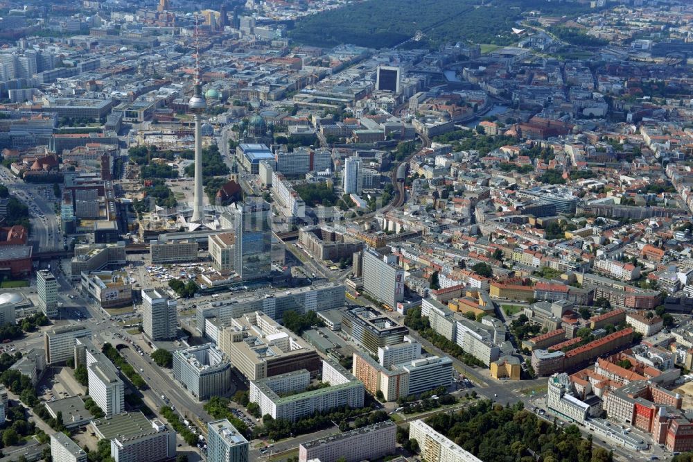 Luftbild Berlin Mitte - Stadtansicht Innenstadtbereich im Zentrum Ost in Berlin Mitte