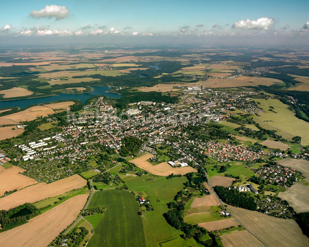 Zeulenroda von oben - Stadtansicht vom Innenstadtbereich in Zeulenroda im Bundesland Thüringen, Deutschland