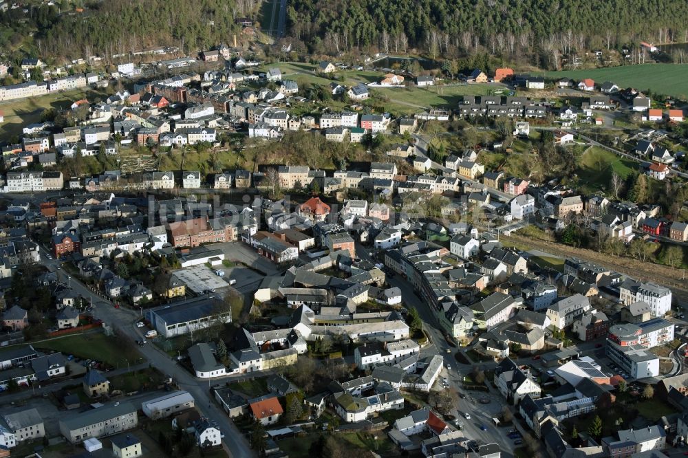 Luftbild Zeulenroda-Triebes - Stadtansicht vom Innenstadtbereich in Zeulenroda-Triebes im Bundesland Thüringen