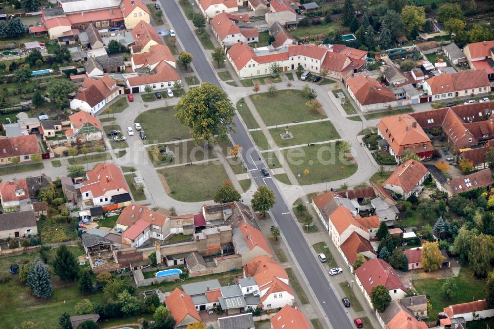 Luftaufnahme Jüterbog - Stadtansicht vom Innenstadtbereich von Zinna, Jüterbog im Bundesland Brandenburg