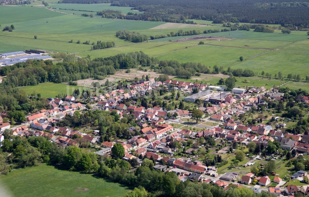 Jüterbog von oben - Stadtansicht vom Innenstadtbereich von Zinna, Jüterbog im Bundesland Brandenburg