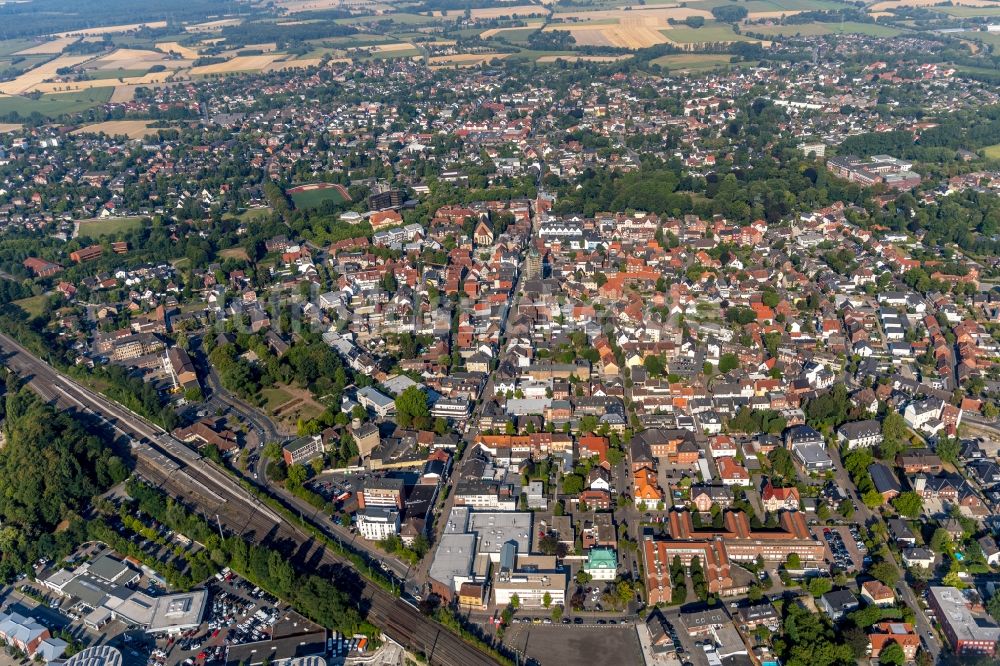 Luftaufnahme Ahlen Stadtansicht Des Innenstadtbereiches In Ahlen Im Bundesland Nordrhein