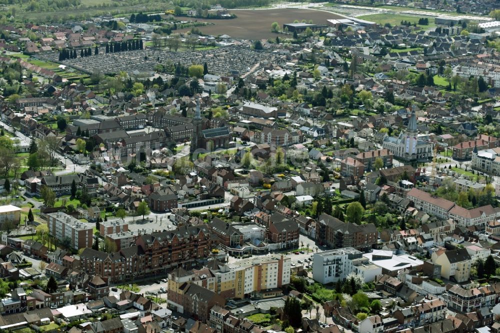 Luftbild Lievin - Stadtansicht des Innenstadtbereiches mit der Altstadt von Lievin in Nord-Pas-de-Calais Picardie, Frankreich