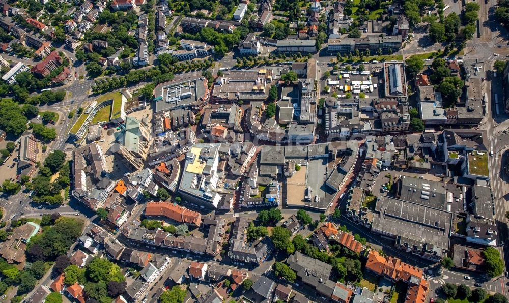 Luftbild Gelsenkirchen - Stadtansicht des Innenstadtbereiches Buer in Gelsenkirchen im Bundesland Nordrhein-Westfalen