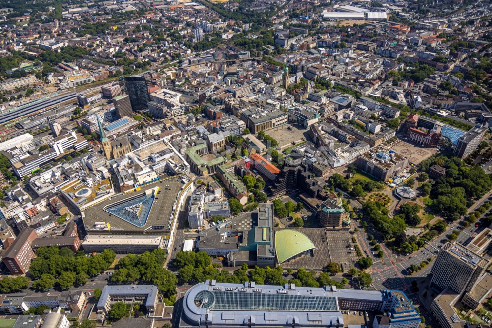 Luftaufnahme Dortmund - Stadtansicht des Innenstadtbereiches in Dortmund im Bundesland Nordrhein-Westfalen, Deutschland