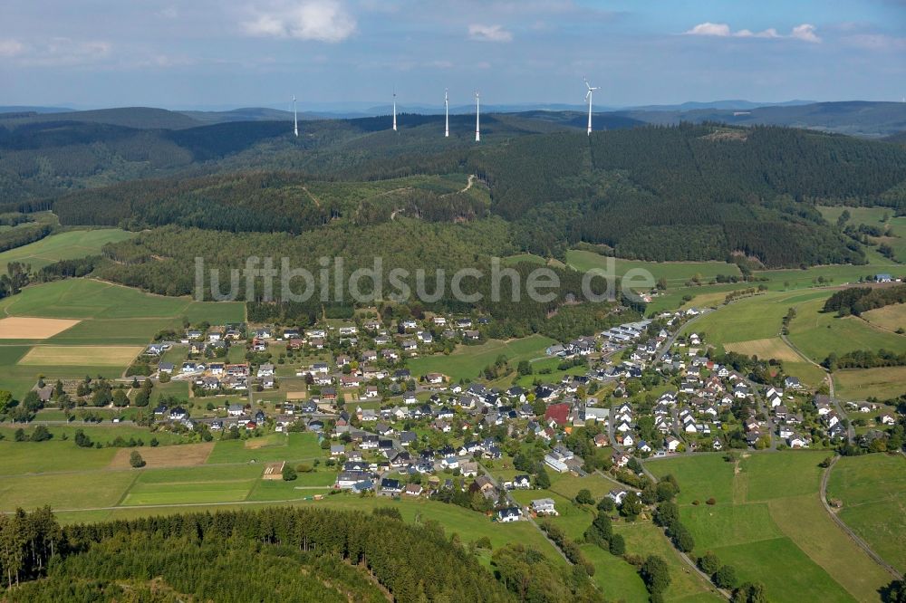 Hilchenbach von oben - Stadtansicht des Innenstadtbereiches in Hilchenbach im Bundesland Nordrhein-Westfalen, Deutschland