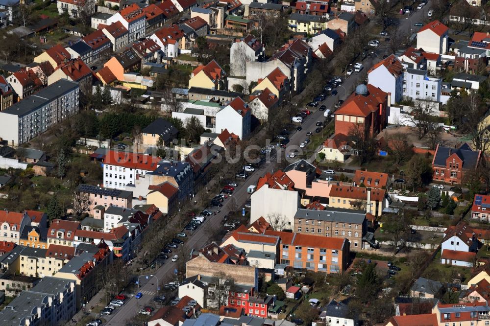 Luftaufnahme Potsdam - Stadtansicht des Innenstadtbereiches Karl-Liebknecht-Straße im Ortsteil Babelsberg in Potsdam im Bundesland Brandenburg