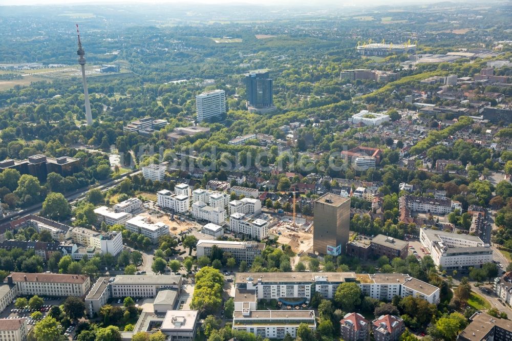 Luftaufnahme Dortmund - Stadtansicht des Innenstadtbereiches Ost in Dortmund im Bundesland Nordrhein-Westfalen