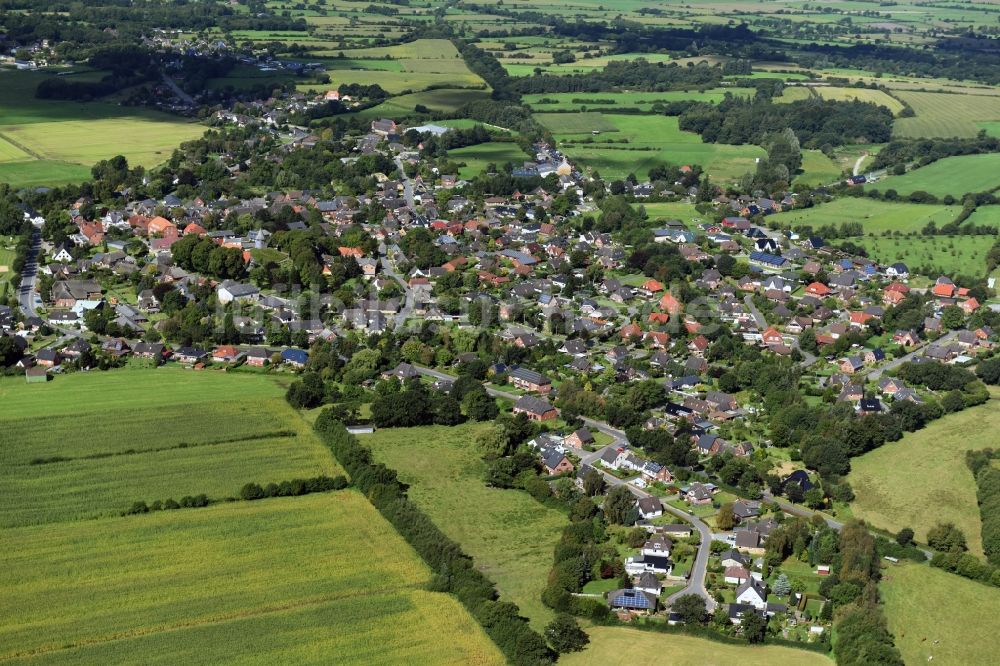 Schwabstedt aus der Vogelperspektive: Stadtansicht des Innenstadtbereiches Schwabstedt in Schwabstedt im Bundesland Schleswig-Holstein