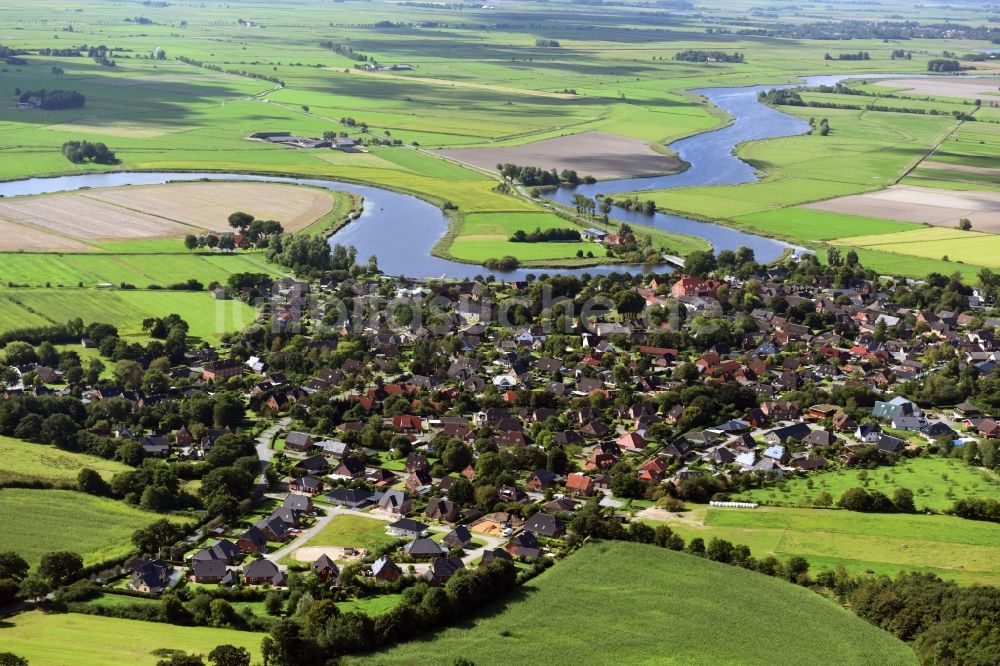 Luftbild Schwabstedt - Stadtansicht des Innenstadtbereiches Schwabstedt in Schwabstedt im Bundesland Schleswig-Holstein