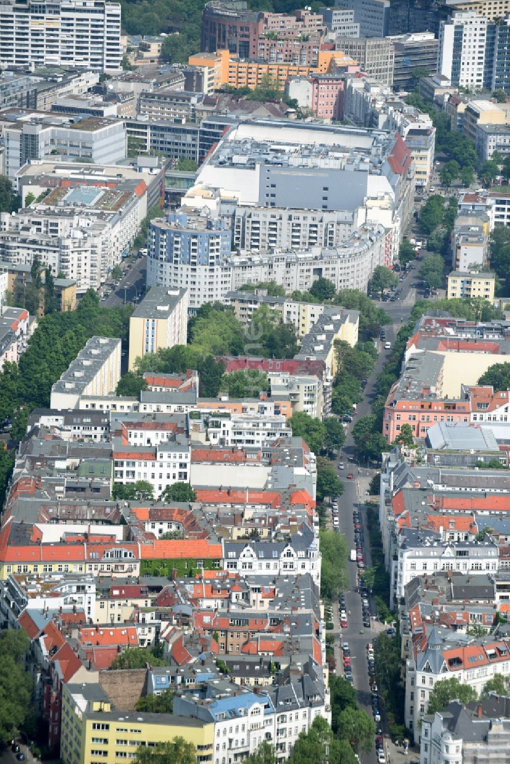 Luftaufnahme Berlin - Stadtansicht des Innenstadtbereiches im Stadtteil Schöneberg in Berlin