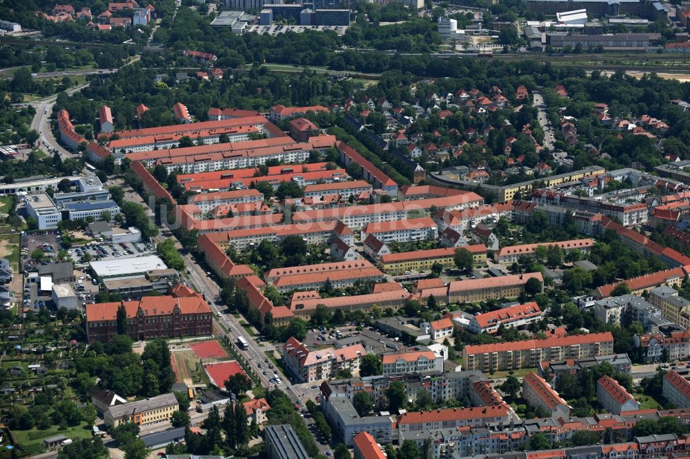 Luftbild Magdeburg - Stadtansicht des Innenstadtbereiches vom Stadtteil Stadtfeld Ost in Magdeburg im Bundesland Sachsen-Anhalt