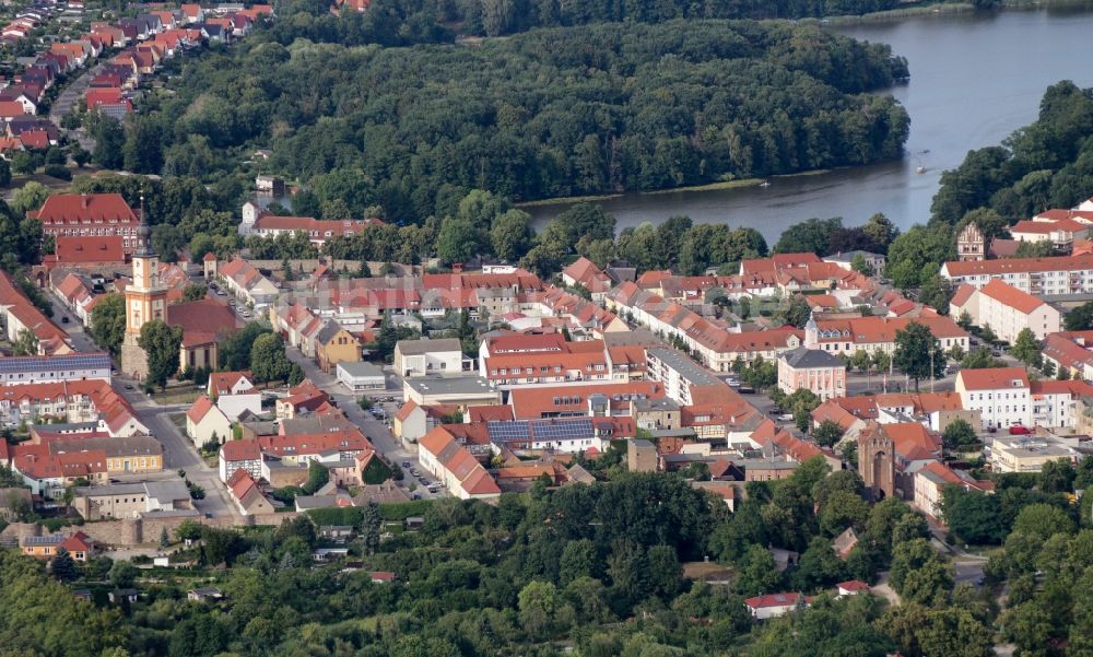 Luftbild Templin - Stadtansicht des Innenstadtbereiches in Templin im Bundesland Brandenburg