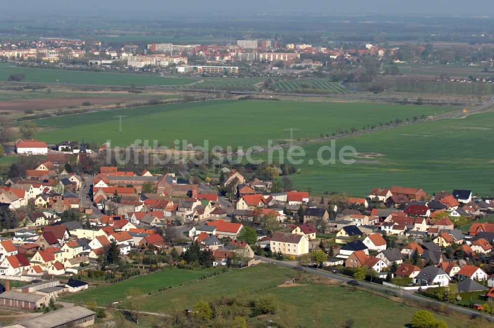 Jersleben aus der Vogelperspektive: Stadtansicht Jersleben