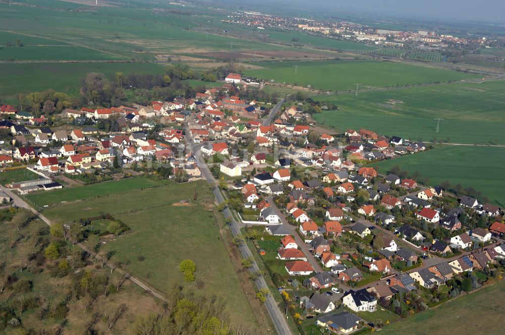 Jersleben aus der Vogelperspektive: Stadtansicht Jersleben