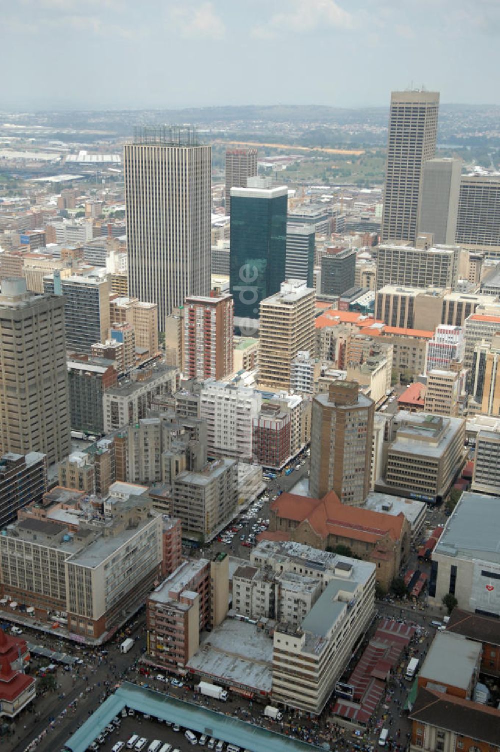 Luftaufnahme Johannesburg - Stadtansicht von Johannesburg, Südafrika