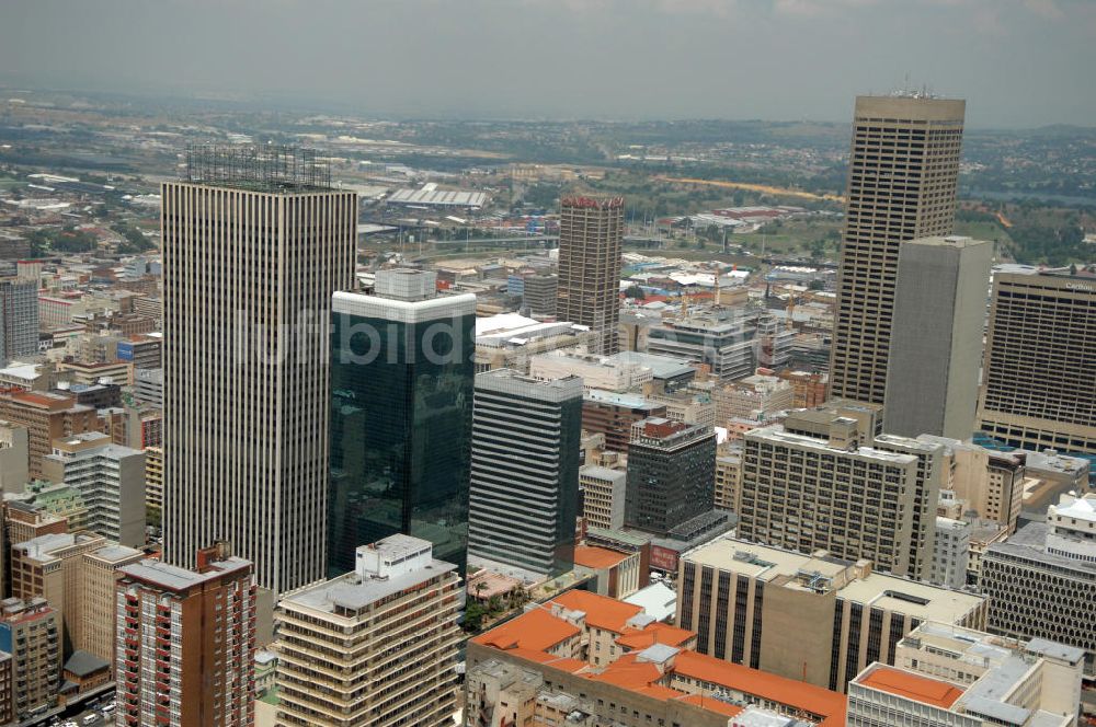 Johannesburg aus der Vogelperspektive: Stadtansicht von Johannesburg, Südafrika