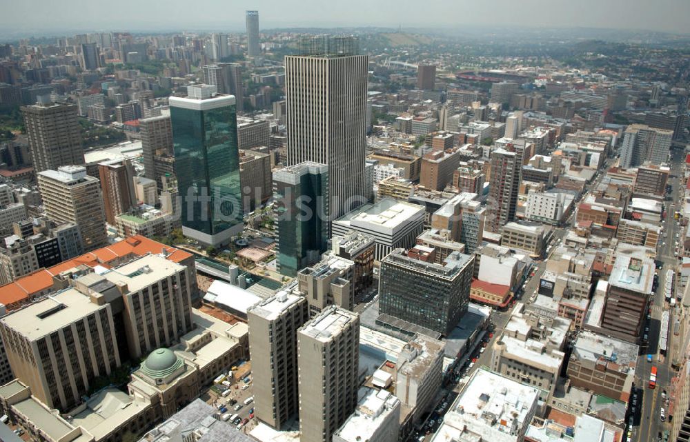 Luftaufnahme Johannesburg - Stadtansicht von Johannesburg, Südafrika