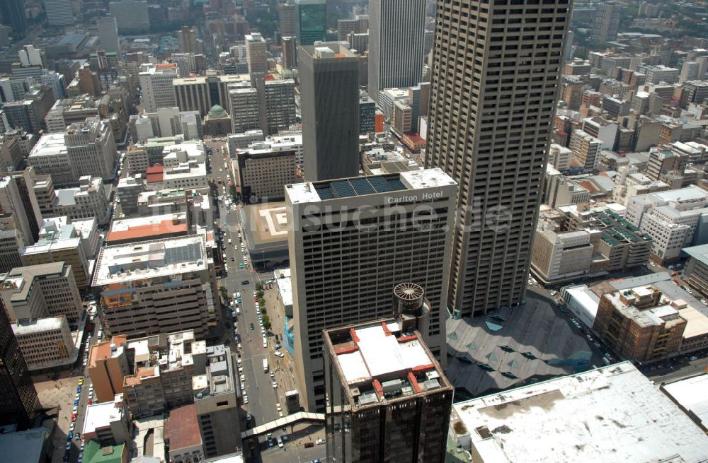 Johannesburg aus der Vogelperspektive: Stadtansicht von Johannesburg, Südafrika