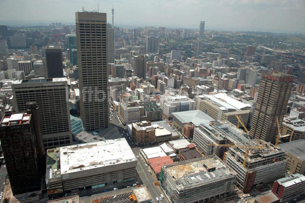 Luftbild Johannesburg - Stadtansicht von Johannesburg, Südafrika