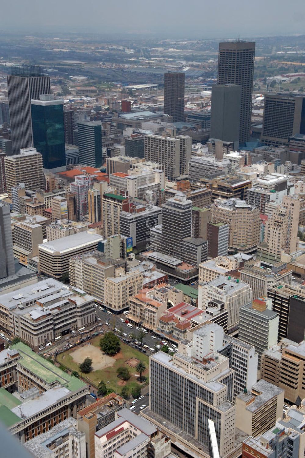 Luftbild Johannesburg - Stadtansicht von Johannesburg, Südafrika