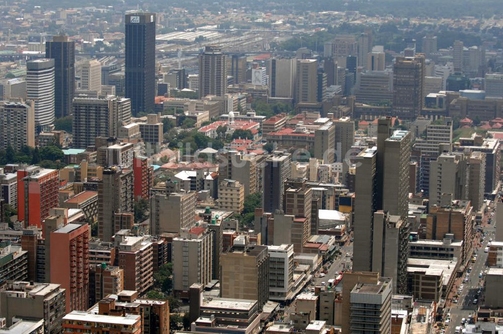 Luftaufnahme Johannesburg - Stadtansicht von Johannesburg, Südafrika