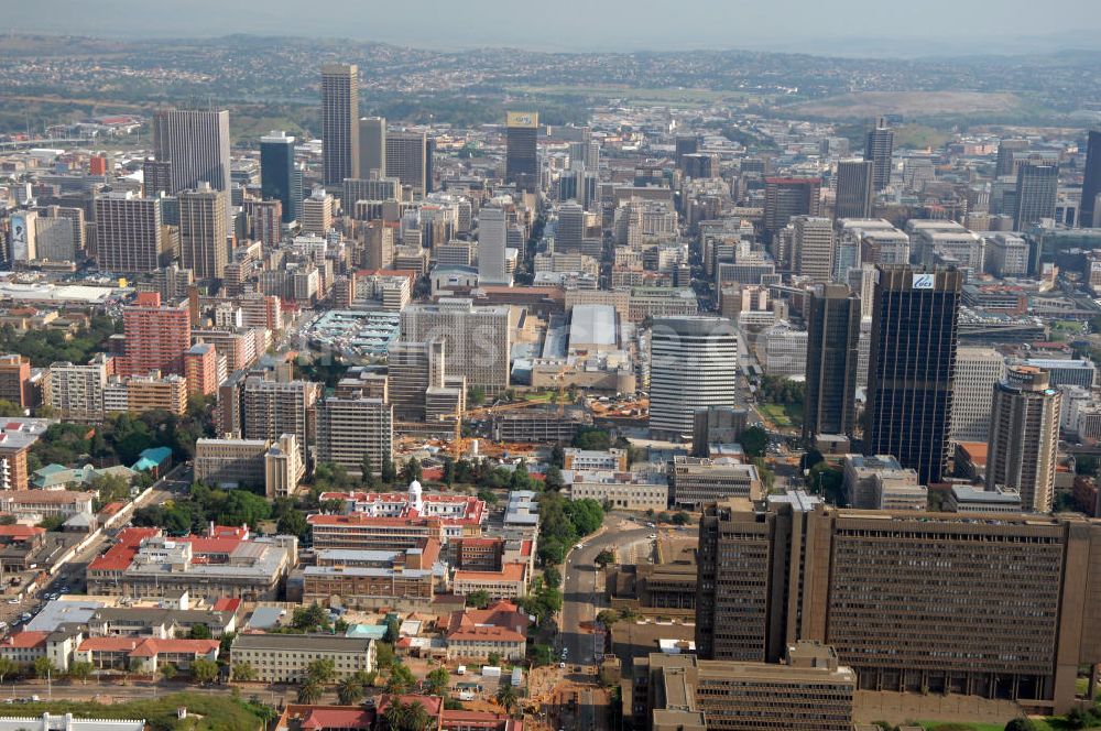 Johannesburg aus der Vogelperspektive: Stadtansicht von Johannesburg, Südafrika