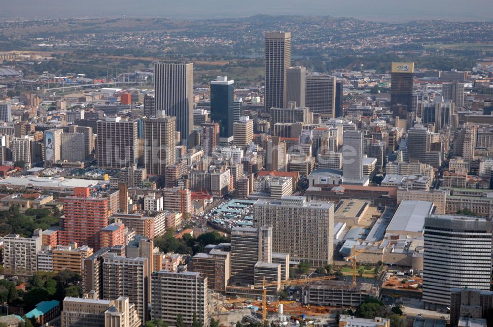 Luftbild Johannesburg - Stadtansicht von Johannesburg, Südafrika