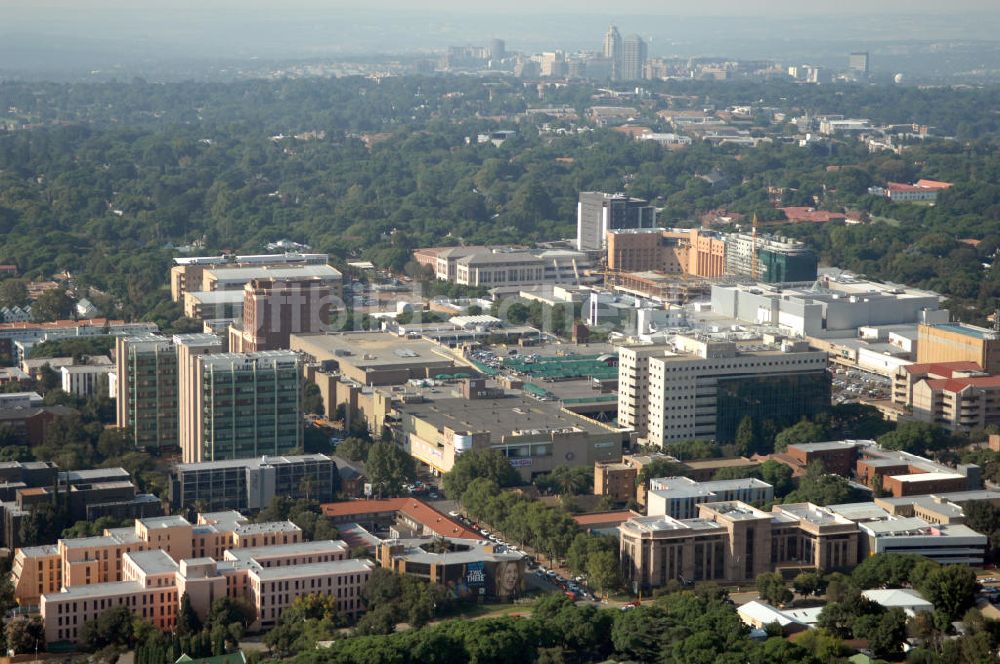 Johannesburg von oben - Stadtansicht von Johannesburg, Südafrika