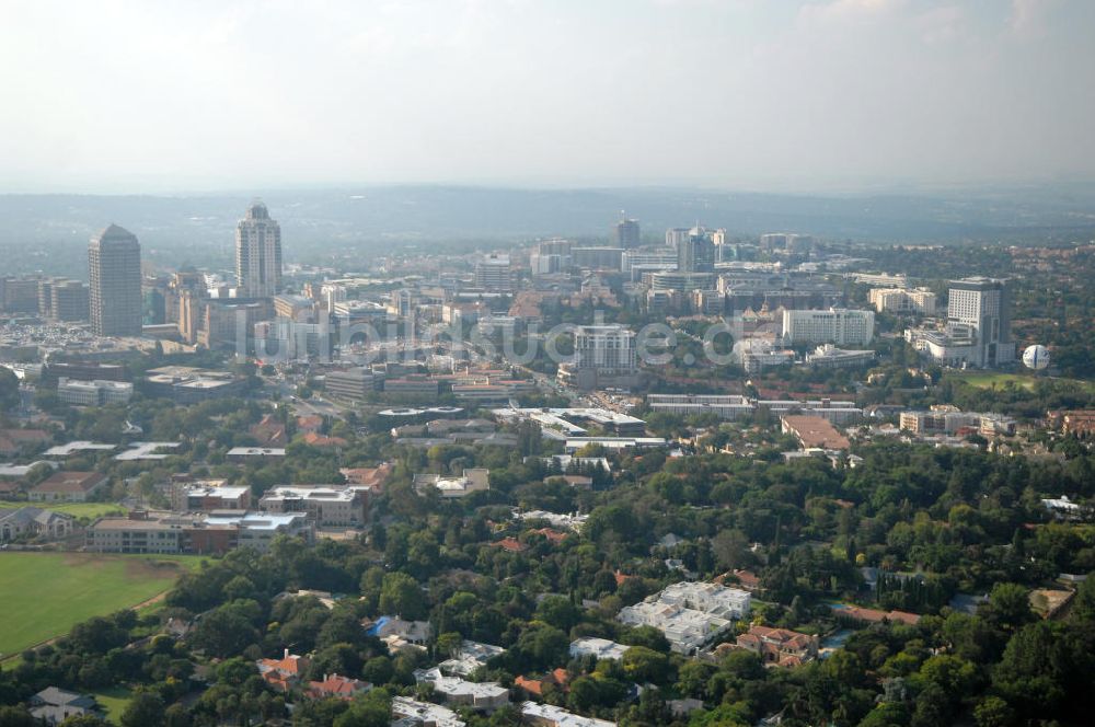 Luftaufnahme Johannesburg - Stadtansicht von Johannesburg, Südafrika